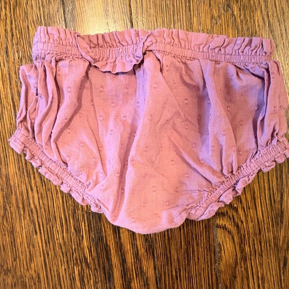 Green Floral Tank with Purple Bloomers/Diaper Cover - Picture 7 of 9